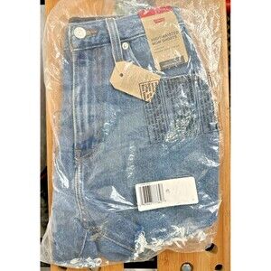 Levis Denim Mom Shorts Women 25 High Waisted Cut Off Jean Jort Y2K Style Relaxed